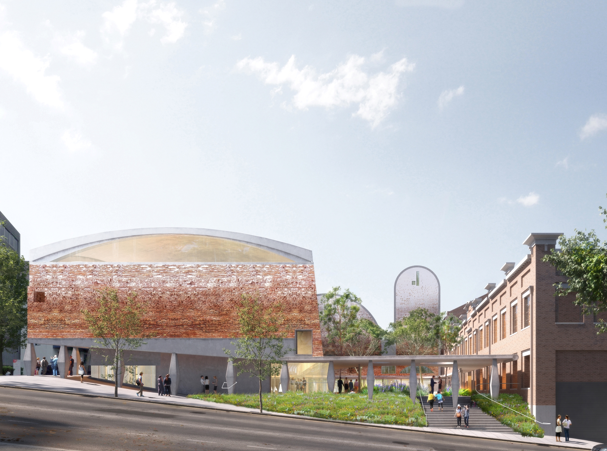 Artist impression of Powerhouse Museum Ultimo Revitalisation from Macarthur Street