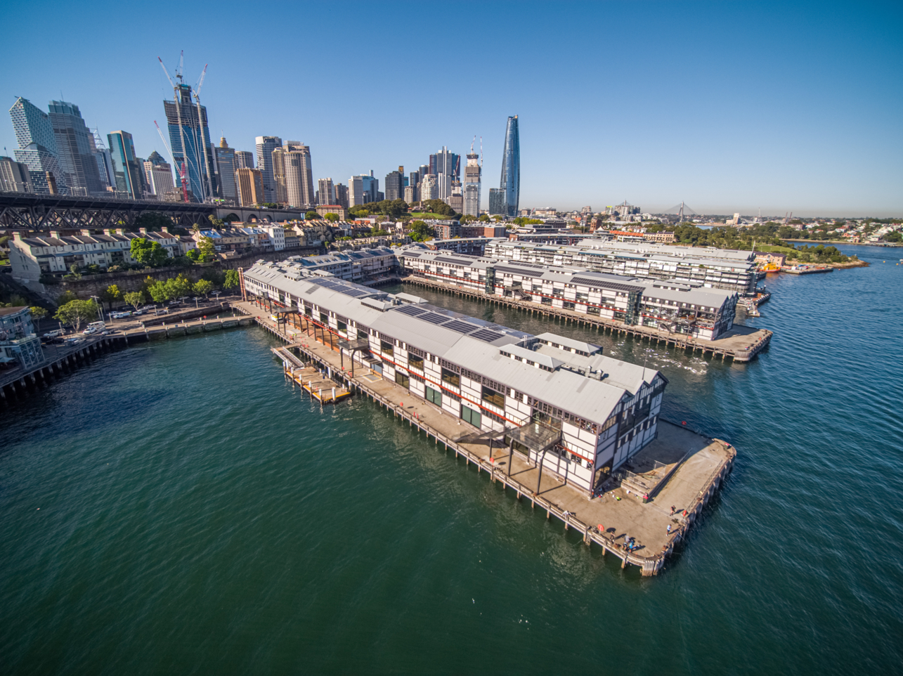 Aerial view of Pier 2/3 in Walsh Bay